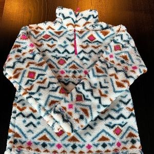 Eddie Bauer Sherpa quarter zip pull over